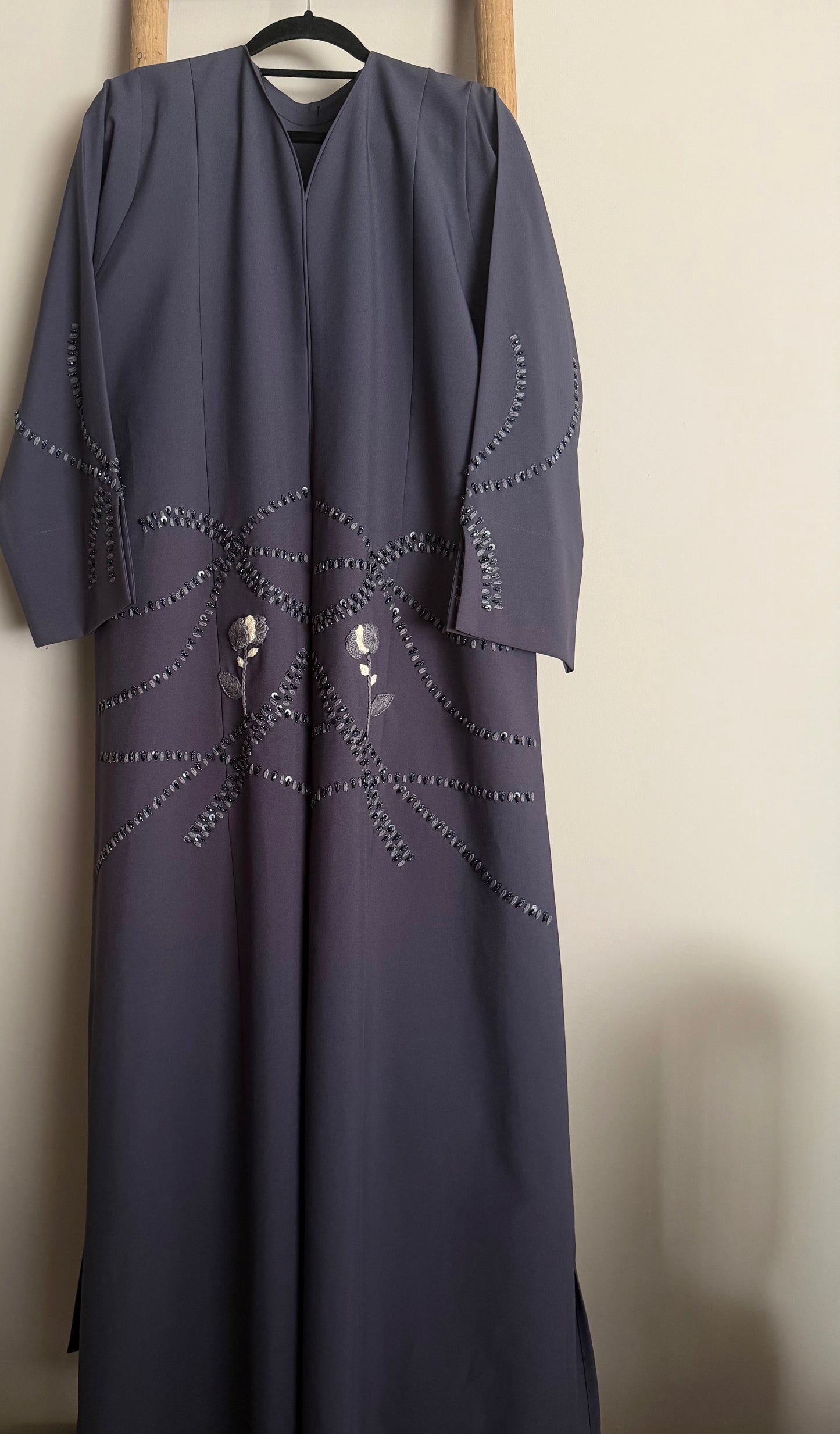 Embroidered & beaded abaya