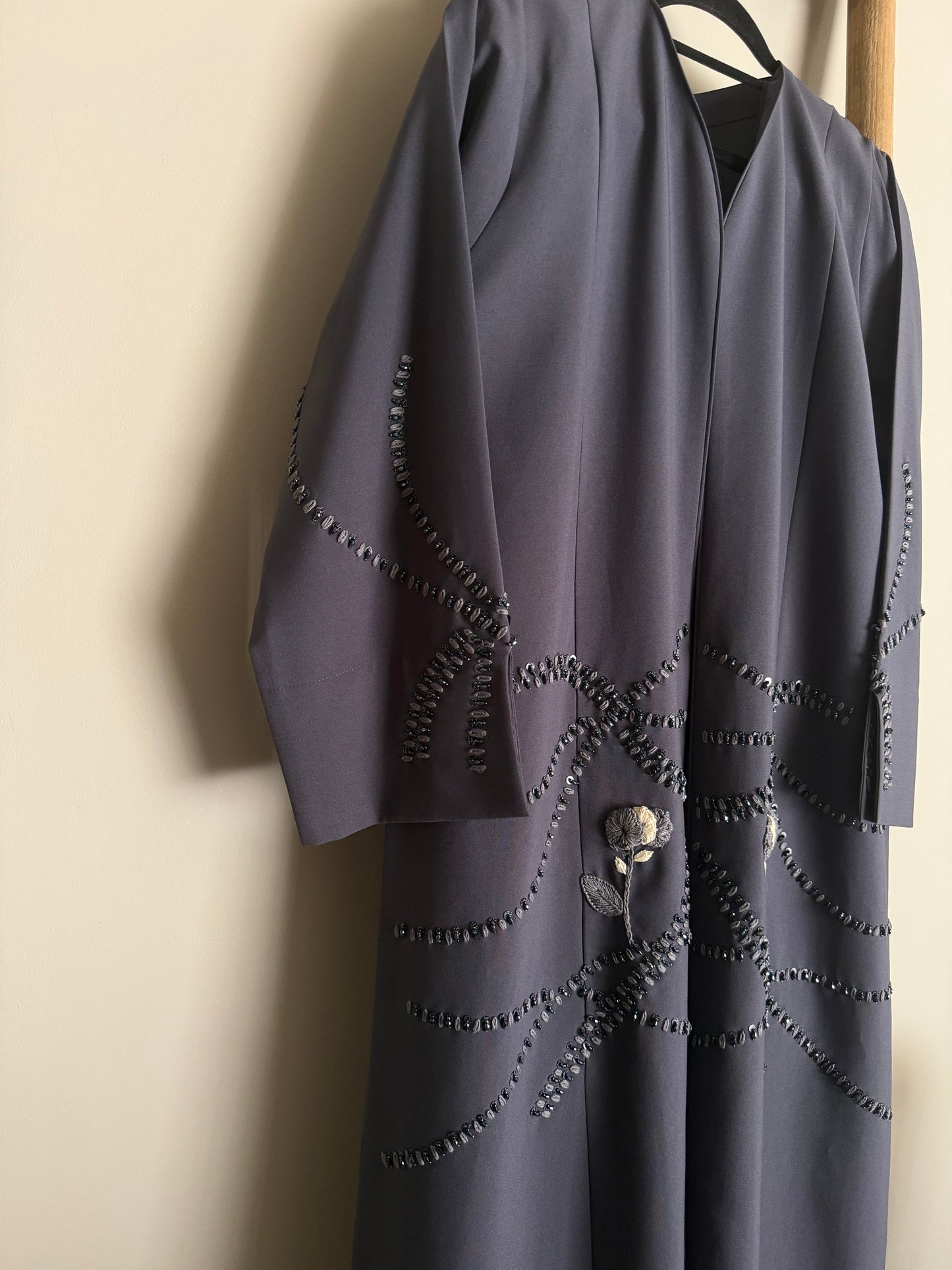 Embroidered & beaded abaya