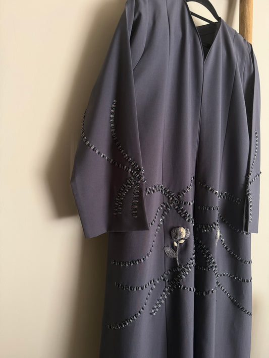 Embroidered & beaded abaya