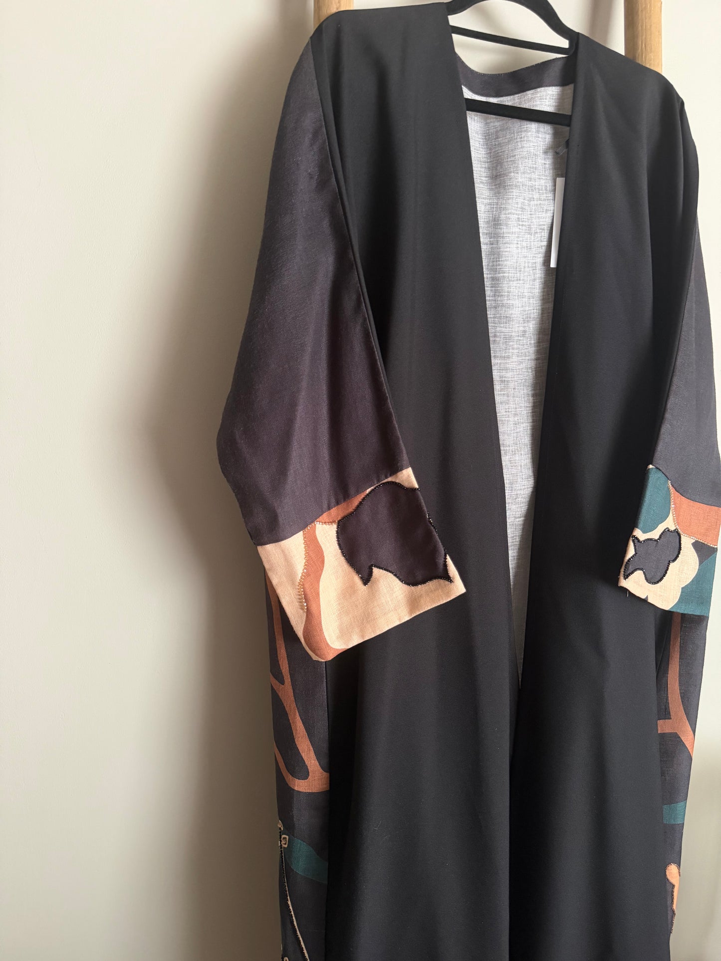 Printed beaded throw