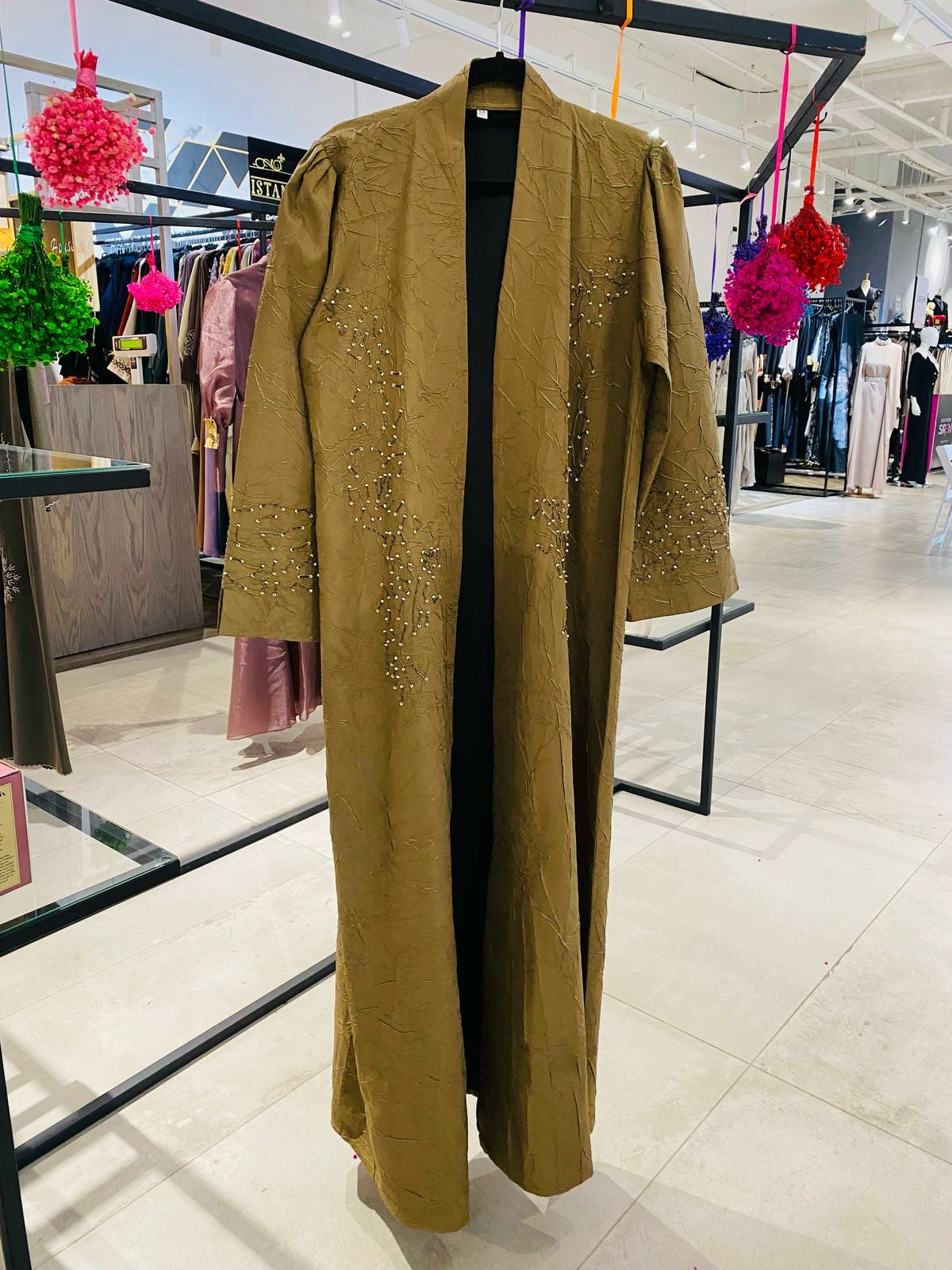Beaded abaya