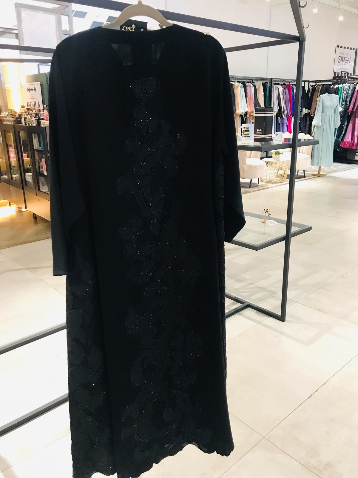 Beaded black abaya