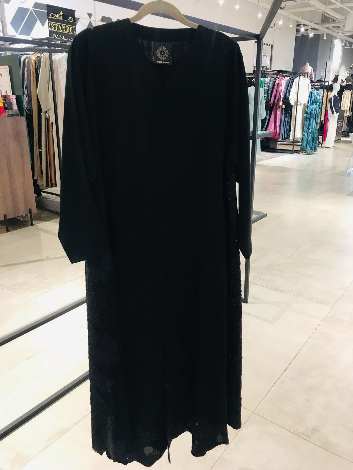 Beaded black abaya