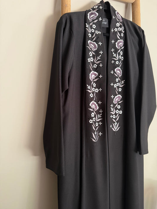 Embroidered abaya