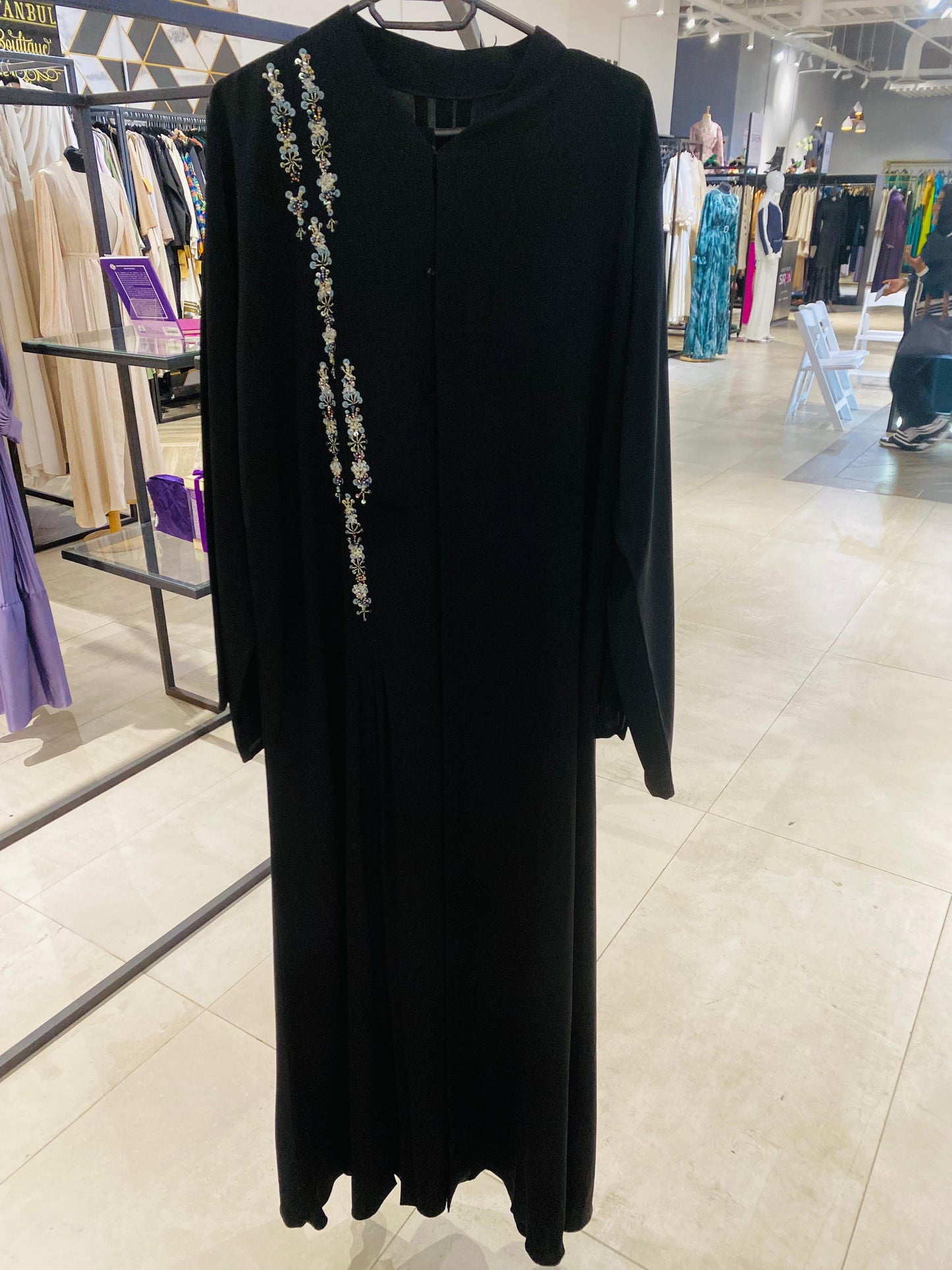 Beaded abaya
