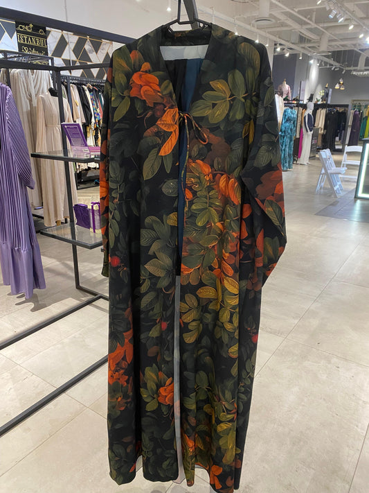 Floral abaya (scarf incl)